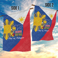 Philippines Independence Day Garden Flag Araw ng Kalayaan Polynesian Sun and YAKAN Pattern