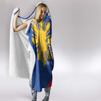 Philippines Independence Day Hooded Blanket Araw ng Kalayaan Polynesian Sun and YAKAN Pattern