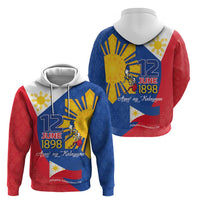 Philippines Independence Day Hoodie Araw ng Kalayaan Polynesian Sun and YAKAN Pattern