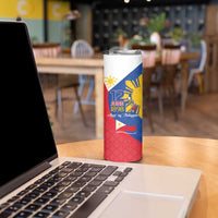 Philippines Independence Day Skinny Tumbler Araw ng Kalayaan Polynesian Sun and YAKAN Pattern