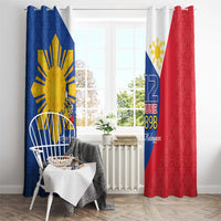 Philippines Independence Day Window Curtain Araw ng Kalayaan Polynesian Sun and YAKAN Pattern