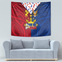 Philippines Independence Day 126th Anniversary Tapestry Polynesian Pattern National Flag Style LT03 - Polynesian Pride