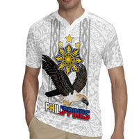 Philippines Eagle Week Rugby Jersey Polynesian Pattern Barong Style LT03 - Polynesian Pride