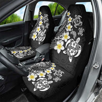 Hawaiian Plumeria Turtles Car Seat Cover Polynesian Art Tattoo