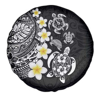 Hawaiian Plumeria Turtles Spare Tire Cover Polynesian Art Tattoo