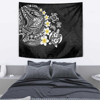 Hawaiian Plumeria Turtles Tapestry Polynesian Art Tattoo