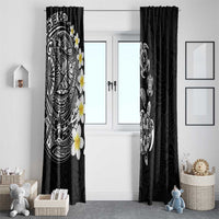 Hawaiian Plumeria Turtles Window Curtain Polynesian Art Tattoo