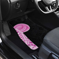Samoan Art Tattoo Polynesian Pattern Car Mats Pink Out Color