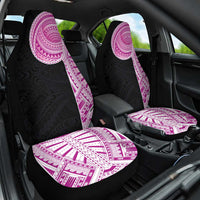 Samoan Art Tattoo Polynesian Pattern Car Seat Cover Pink Out Color