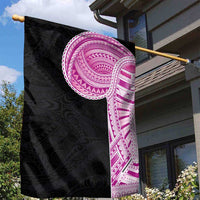 Samoan Art Tattoo Polynesian Pattern Garden Flag Pink Out Color