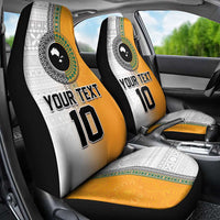 Custom Fiji and Australia Rugby Car Seat Cover Aboriginal and Fijian Masi Pattern LT03 - Polynesian Pride