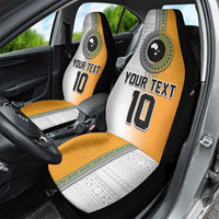 Custom Fiji and Australia Rugby Car Seat Cover Aboriginal and Fijian Masi Pattern LT03 - Polynesian Pride