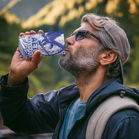 Samoa Pago Pago Aeto 4 in 1 Can Cooler Tumbler Wingstyle Blue-White Color - Polynesian Pride