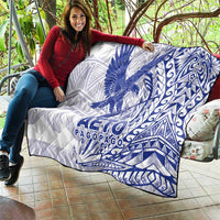 Samoa Pago Pago Aeto Quilt Wingstyle Blue-White Color - Polynesian Pride