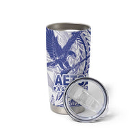 Samoa Pago Pago Aeto Tumbler Cup Wingstyle Blue-White Color - Polynesian Pride