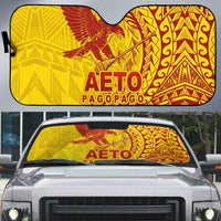 Samoa Pago Pago Aeto Auto Sun Shade Wingstyle Red-Gold Color - Polynesian Pride