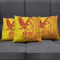 Samoa Pago Pago Aeto Pillow Cover Wingstyle Red-Gold Color - Polynesian Pride