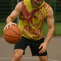 Samoa Pago Pago Aeto Sleeveless Hoodie Wingstyle Red-Gold Color - Polynesian Pride