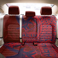 Samoa Pago Pago Aeto Back Car Seat Cover Wingstyle Red-Blue Color - Polynesian Pride