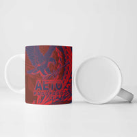 Samoa Pago Pago Aeto Ceramic Mug Wingstyle Red-Blue Color - Polynesian Pride