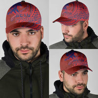 American Samoa Pago Pago Aeto Classic Cap Wingstyle Red-Blue Color LT03 - Polynesian Pride