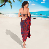 Samoa Pago Pago Aeto Sarong Wingstyle Red-Blue Color - Polynesian Pride