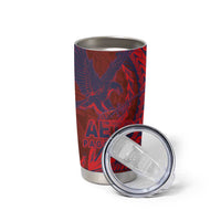 American Samoa Pago Pago Aeto Tumbler Cup Wingstyle Red-Blue Color LT03 - Polynesian Pride