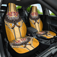 Samoa Pago Pago Aeto Car Seat Cover Bald Eagle with Polynesian Art Tattoos - Polynesian Pride