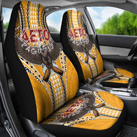 Samoa Pago Pago Aeto Car Seat Cover Bald Eagle with Polynesian Art Tattoos - Polynesian Pride