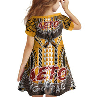 Samoa Pago Pago Aeto Family Matching Summer Maxi Dress and Hawaiian Shirt Bald Eagle with Polynesian Art Tattoos - Polynesian Pride