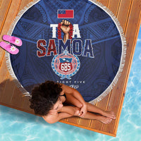 Rugby Toa Samoa Beach Blanket Champions Six Eight Five - Polynesian Pride