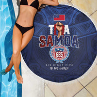 Rugby Toa Samoa Beach Blanket Champions Six Eight Five - Polynesian Pride