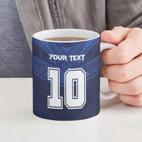 Custom Rugby Toa Samoa Ceramic Mug Champions Six Eight Five - Polynesian Pride