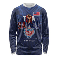 Custom Rugby Toa Samoa Long Sleeve Shirt Champions Six Eight Five - Polynesian Pride