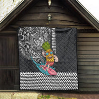 Hawaii Pineapple Surfing With Kakau Tribal Quilt LT03 - Polynesian Pride