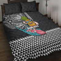 Hawaii Pineapple Surfing Kakau Tribal Personalised Quilt Bed Set LT03 - Polynesian Pride