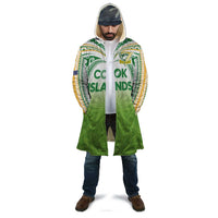 Custom Cook Islands Rugby League Cloak Tatau Tribal Motifs-Light Green Color LT03 - Polynesian Pride