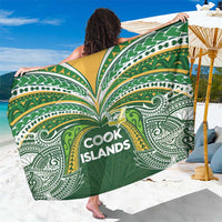 Cook Islands Rugby League Sarong Tatau Tribal Motifs-Dark Green Color LT03 One Size 44 x 66 inches Green - Polynesian Pride