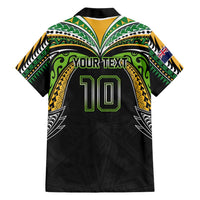 Custom Cook Islands Rugby League Family Matching Mermaid Dress and Hawaiian Shirt Tatau Tribal Motifs-Black Color LT03 - Polynesian Pride