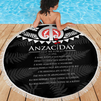 New Zealand ANZAC Day Beach Blanket Lest We Forget Haka Dance Respect LT03 - Polynesian Pride