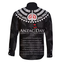 New Zealand ANZAC Day Family Matching Off Shoulder Long Sleeve Dress and Hawaiian Shirt Lest We Forget Haka Dance Respect LT03 - Polynesian Pride