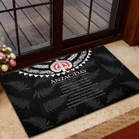 New Zealand ANZAC Day Rubber Doormat Lest We Forget Haka Dance Respect LT03 - Polynesian Pride