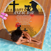 New Zealand and Australia ANZAC Day Beach Blanket Gallipoli Lest We Forget LT03 - Polynesian Pride