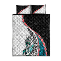 New Zealand Quilt Bed Set Manaia Fern and Koru Maori Pattern