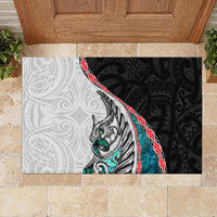 New Zealand Rubber Doormat Manaia Fern and Koru Maori Pattern LT03 - Polynesian Pride