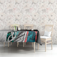 New Zealand Tablecloth Manaia Fern and Koru Maori Pattern
