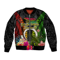 Vanuatu Independence Day Bomber Jacket Tugeta Yumi Selebretem Indipendens Dei
