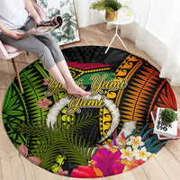 Vanuatu Independence Day Round Carpet Tugeta Yumi Selebretem Indipendens Dei LT03 - Polynesian Pride