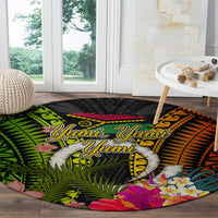 Vanuatu Independence Day Round Carpet Tugeta Yumi Selebretem Indipendens Dei LT03 - Polynesian Pride