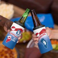 Greenland National Day 4 in 1 Can Cooler Tumbler National Country Flag and Emblem with The Map